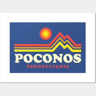 Pocono Mountains Retro Pennsylvania Posters and Art